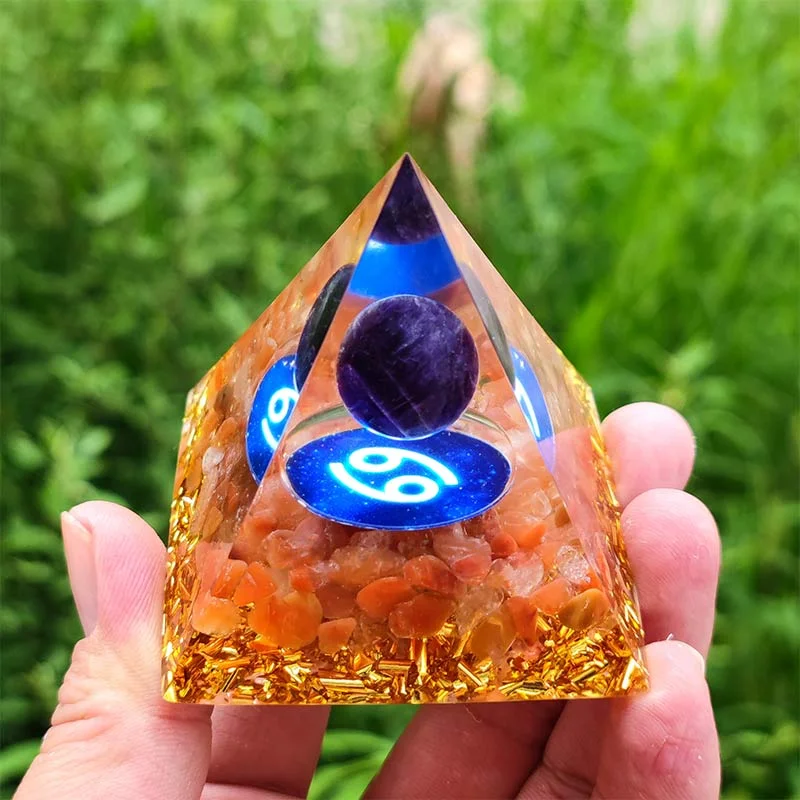 "Cancer Serenity Pyramid" - From the Zodiac Treasures Collection