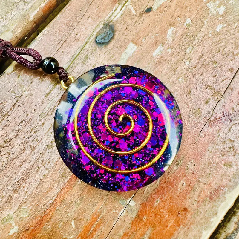 "Energy Spiral" – Orgonite Necklace