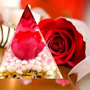 "Flame of Love "- Orgonite Pyramid