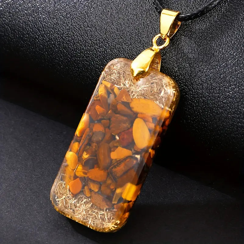 "Golden Mandala" Orgonite Necklace