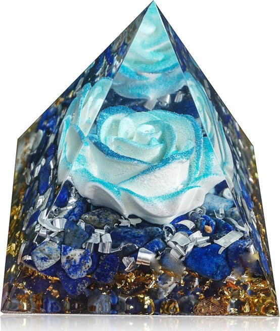 "Harmony of the Sky" Orgonite Pyramid – A Source of Abundance, Peace, and Protection