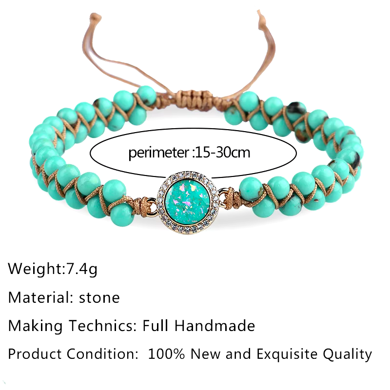 "Harmony of the Sky Turquoise Bracelet" – Embodying Infinite Calm and Inner Peace
