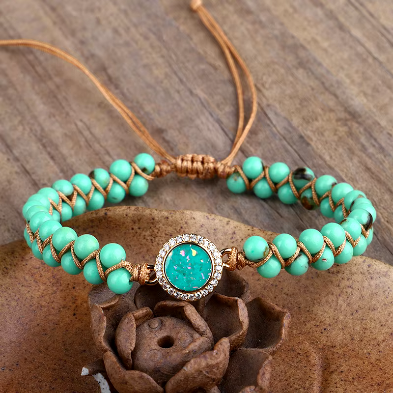"Harmony of the Sky Turquoise Bracelet" – Embodying Infinite Calm and Inner Peace