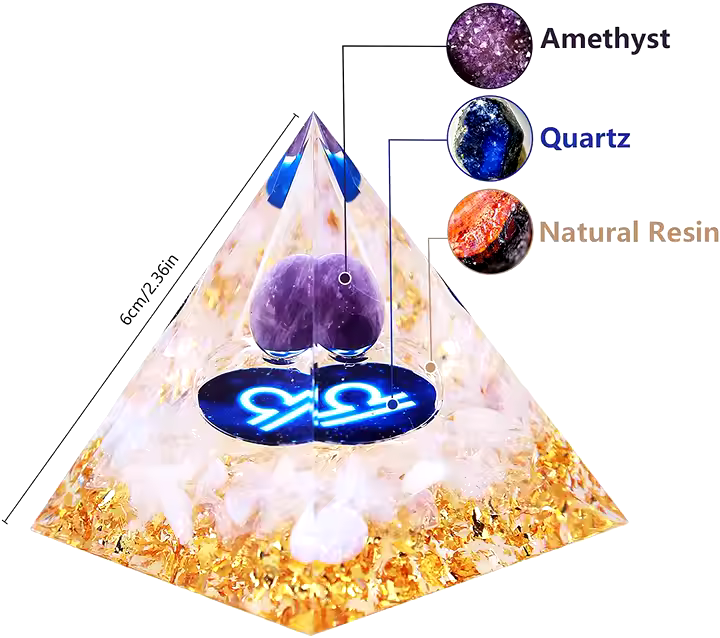 "Libra Balance Pyramid" - From the Zodiac Treasures Collection