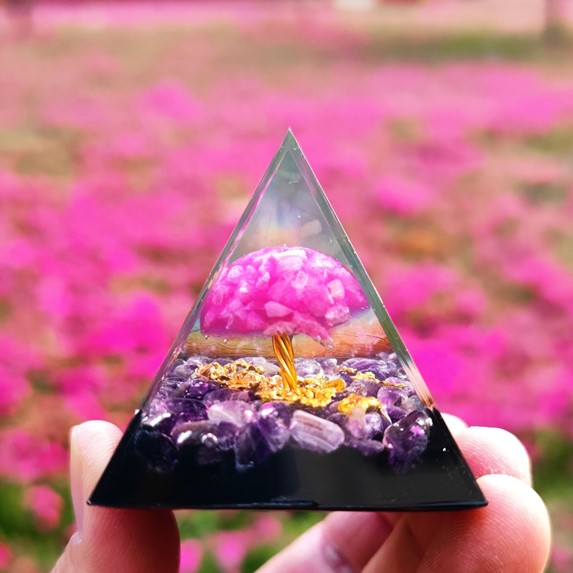 "Pink Harmony Tree Pyramid" – The Blossoming of the Soul and Source of Abundance