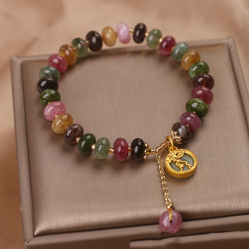 "Rainbow Embrace – Tourmaline Bracelet"