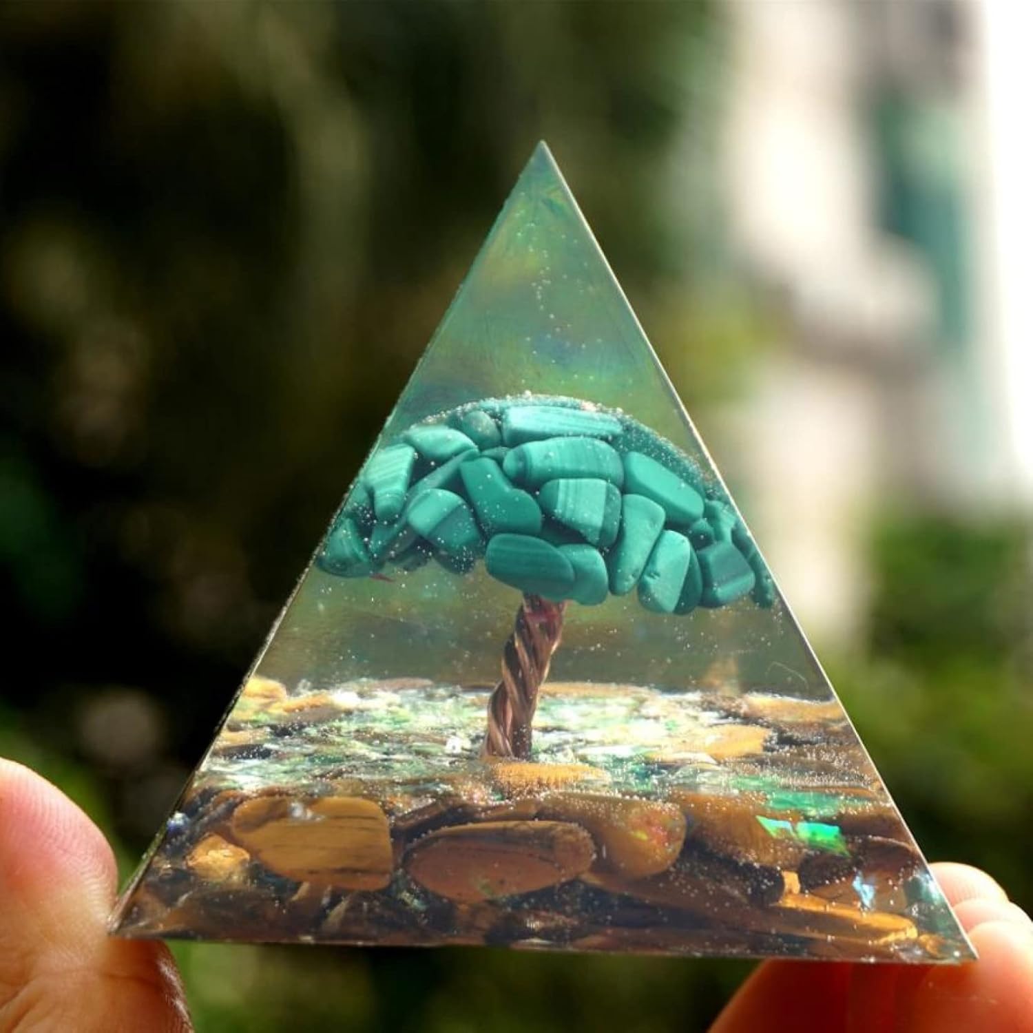 "The Tree of Luck - Green Harmony Pyramid"