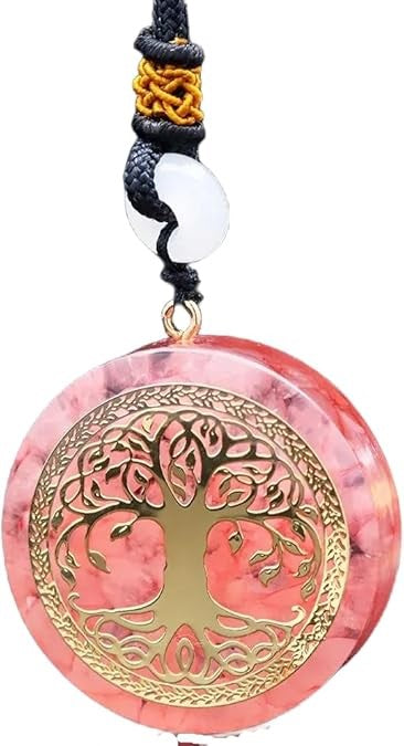 „Tree of Love” – Rose Quartz Orgonite Necklace