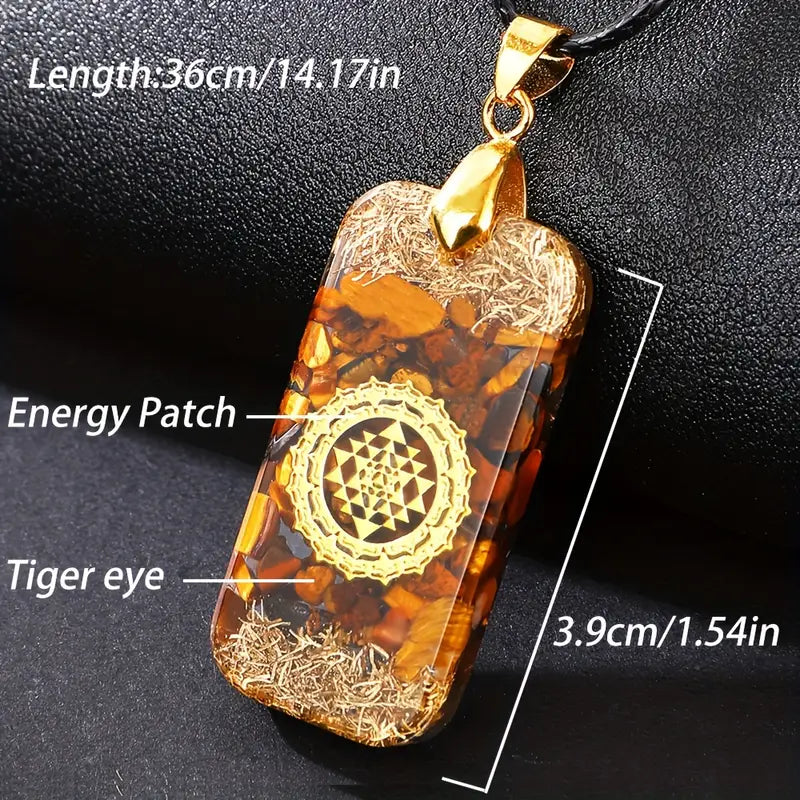 "Golden Mandala" Orgonite Necklace