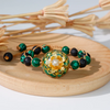 "Lotus Awakening" – Malachite Bracelet