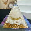 "Lotus Golden Harmony" - Orgonite Pyramid