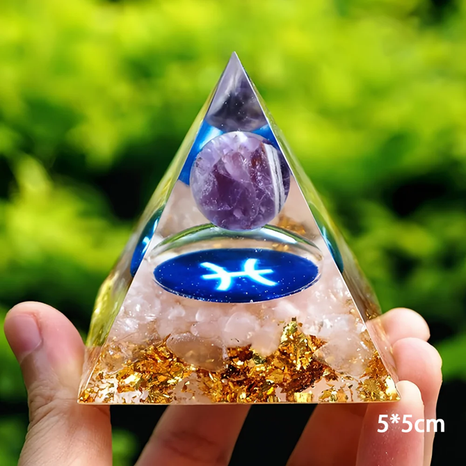 "Pisces Dreamscape Pyramid" - From the Zodiac Treasures Collection
