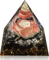 "Rose Flame" Energy Pyramid with Obsidian – A Romantic Source of Love and Protection