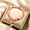 "Rose Love" – Strawberry Quartz Bracelet