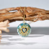 "Heart of the Sea" – Amazonite and Aquamarine Orgonite Necklace